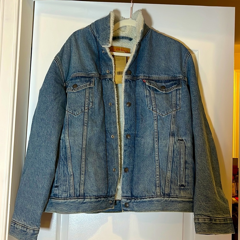 Levi Sherpa Lined Jean Jacket